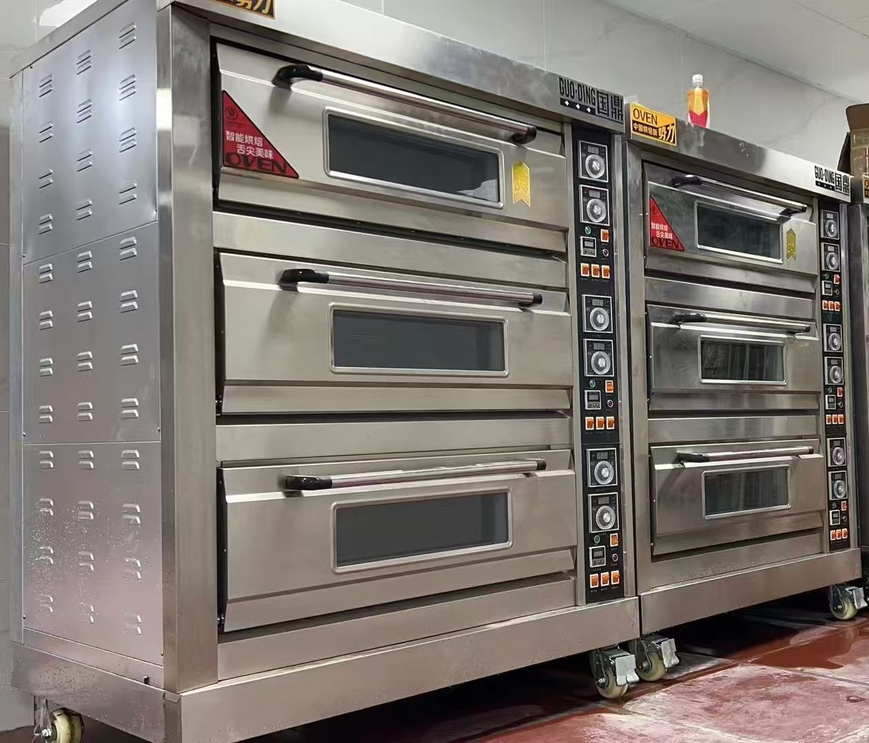 Commercial Kitchen Baking Equipment - เตาอบแก๊สเชิงพาณิชย์ 3 ชั้น 6 ถาด สำหรับครัว
