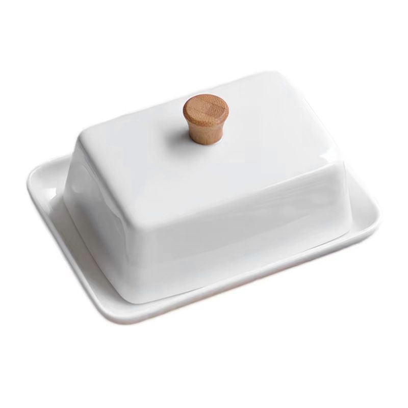 Kitchen Baking Organization - A20F- จานใส่เนยพร้อมฝาปิดสำหรับจัดระเบียบห้องครัว เหมาะสำหรับร้านกาแฟ ตู้เย็น ร้านเค้ก และการใช้งานในการอบขนม