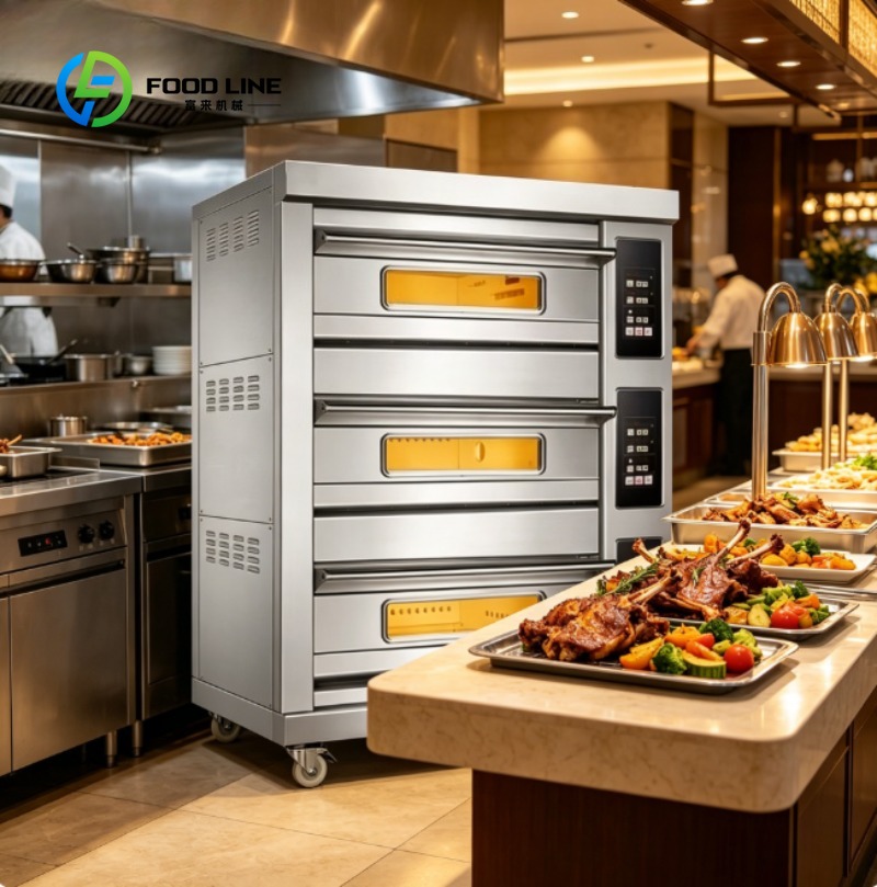 Commercial Kitchen Baking Equipment - เตาอบเชิงพาณิชย์ สเตนเลสสตีล เตาอบไฟฟ้า สำหรับเบเกอรี่ พิซซ่า ขนมปัง