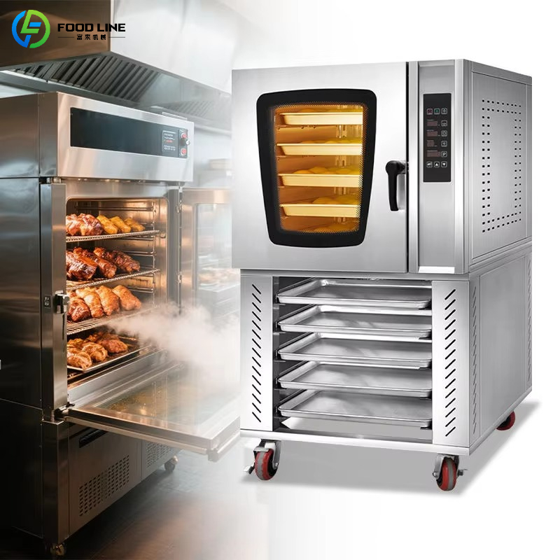 Commercial Kitchen Baking Equipment - เตาอบไฟฟ้าเชิงพาณิชย์แบบกำหนดเองได้ เตาอบแบบพาความร้อน สเตนเลสสตีล สำหรับอบพิซซ่า ขนมปัง เค้ก