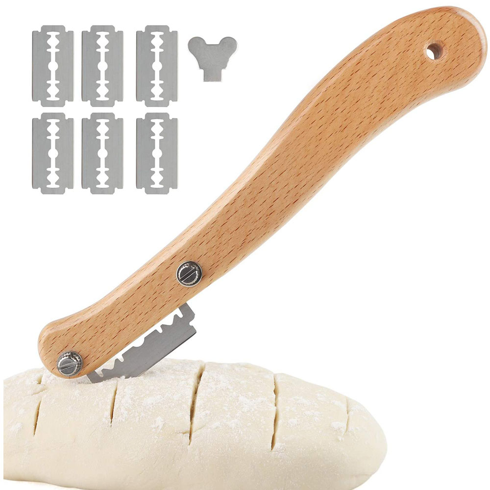 Bread Lame Scoring - Bread Bakers Lame ไม้ Handle เครื่องตัดขนมปัง