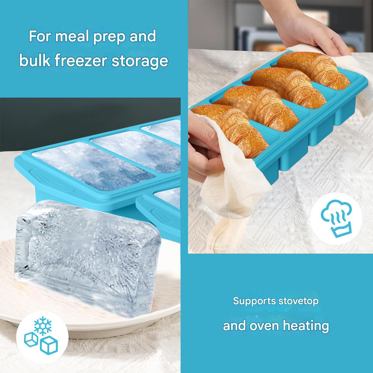 แม่พิมพ์น้ำแข็งซิลิโคนขนาดใหญ่ - Kitchen Baking Organization บทวิจารณ์และราคา