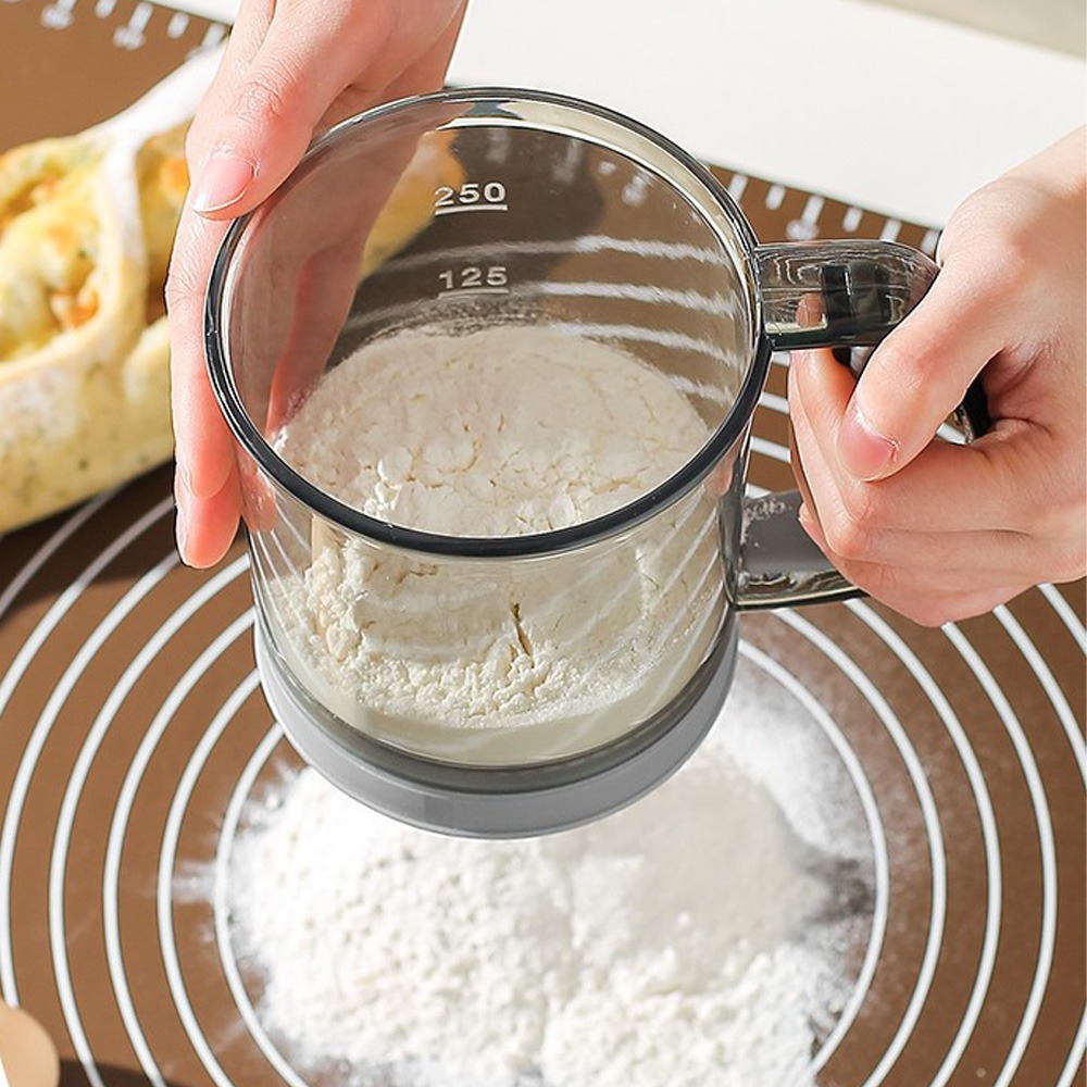 เครื่องร่อนแป้งสองชั้นพร้อมด้า - Baking Powder Kitchen บทวิจารณ์และราคา
