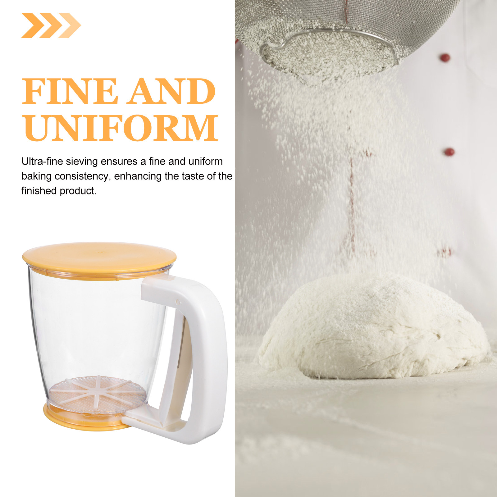 ตะแกรงร่อนแป้งแบบมือถือ 700 มล - Baking Powder Kitchen บทวิจารณ์และราคา