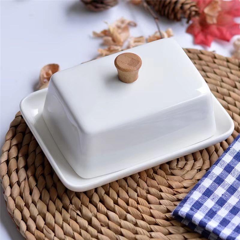 A20F- จานใส่เนยพร้อมฝาปิดสำหรั - Kitchen Baking Organization บทวิจารณ์และราคา