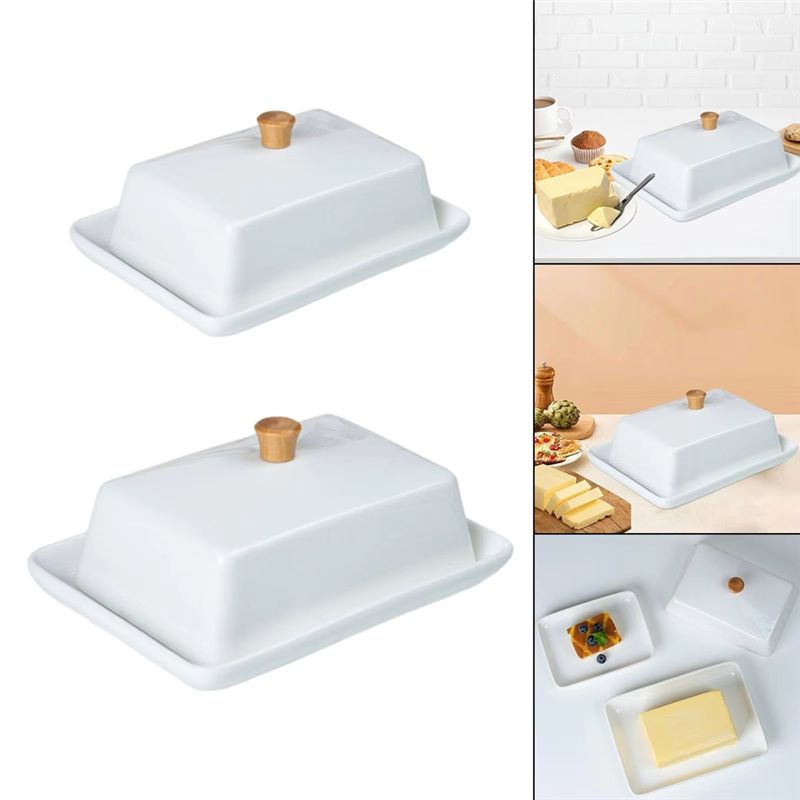 A20F- จานใส่เนยพร้อมฝาปิดสำหรั - Kitchen Baking Organization บทวิจารณ์และราคา