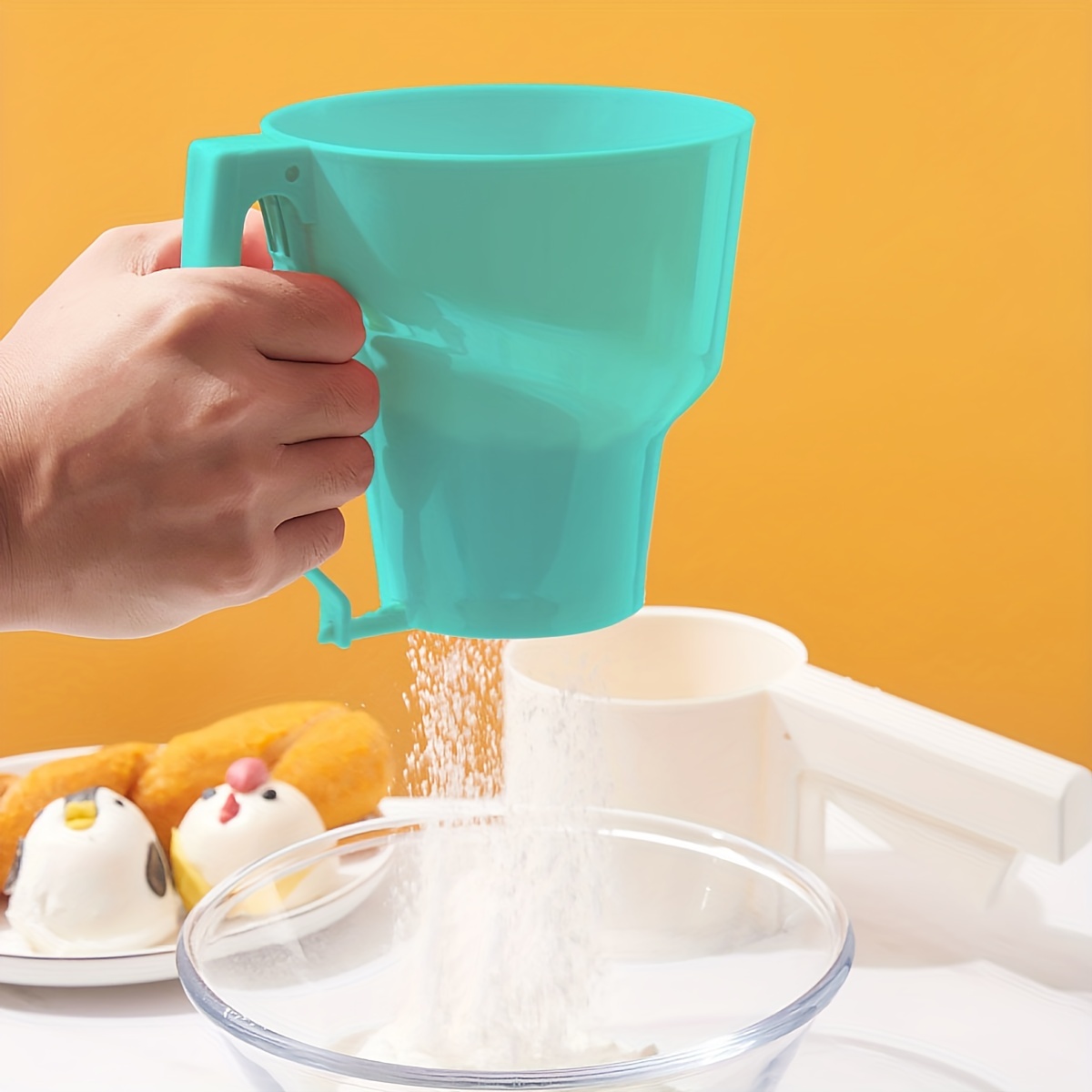 เครื่องร่อนแป้งแบบมือถือ 1 ชิ้ - Baking Powder Kitchen บทวิจารณ์และราคา