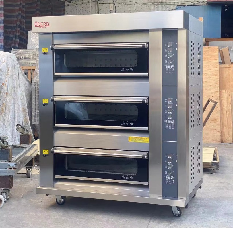 เตาอบแก๊สแบบกำหนดเอง 3 ชั้น 6  - Commercial Kitchen Baking Equipment บทวิจารณ์และราคา