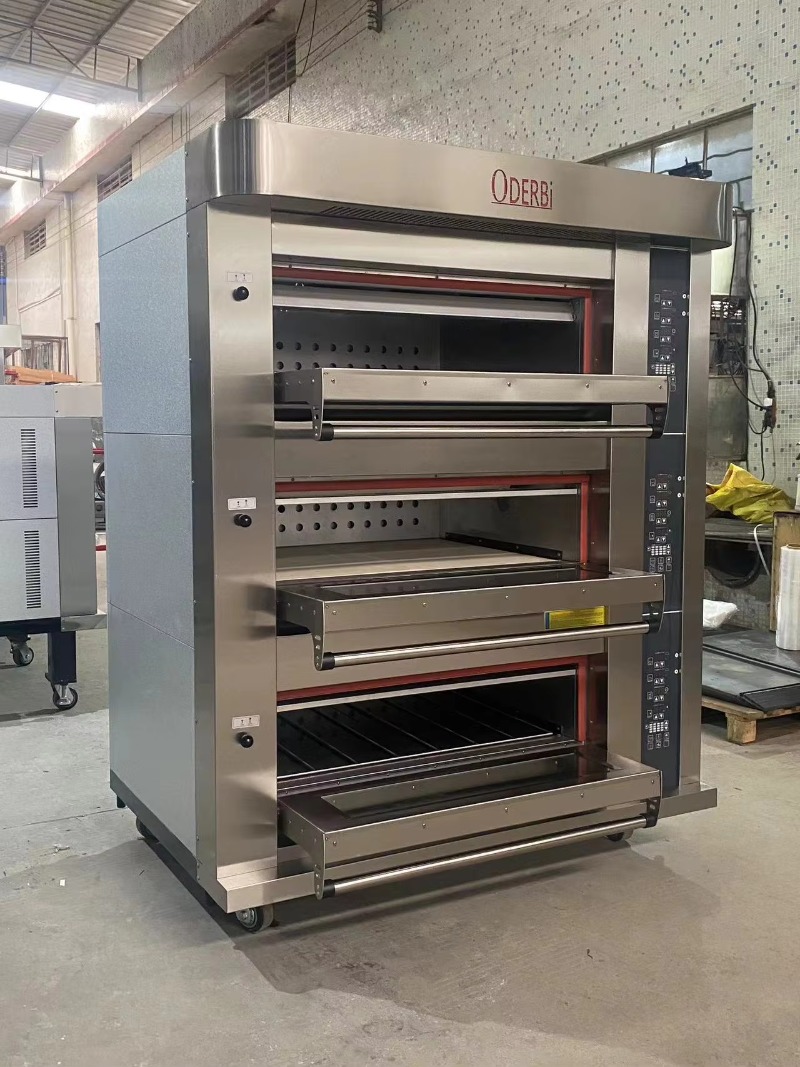 เตาอบแก๊สแบบกำหนดเอง 3 ชั้น 6  - Commercial Kitchen Baking Equipment บทวิจารณ์และราคา