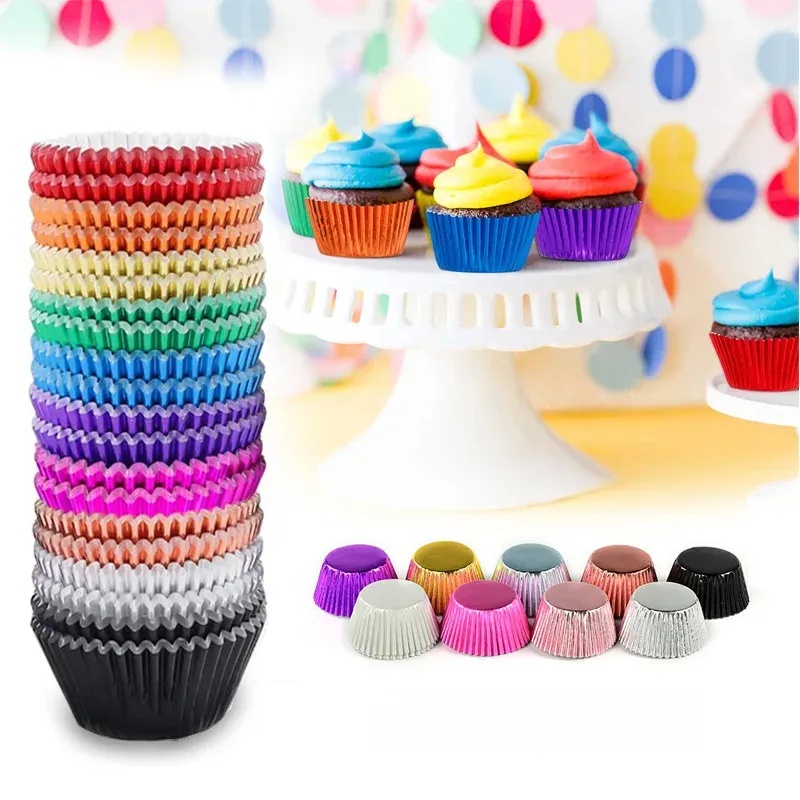ชุดกระดาษรองคัพเค้กสีทอง 100 ช - Kitchen Baking Set บทวิจารณ์และราคา