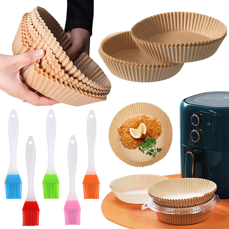 50/100PCS Air Fryer กระดาษสีสุ - Kitchen Baking Set บทวิจารณ์และราคา