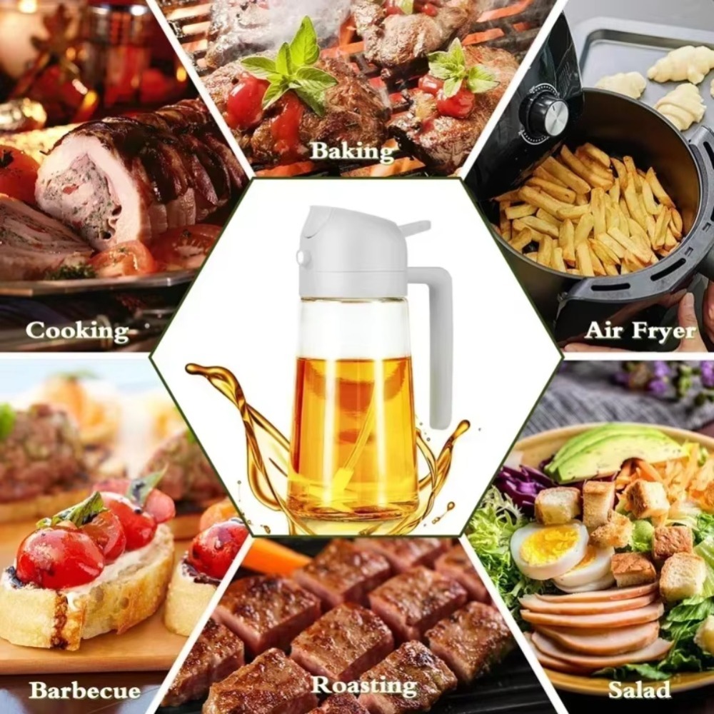 ขวดสเปรย์น้ำมันพลาสติก 2in1 ขน - Kitchen Tools For Baking บทวิจารณ์และราคา