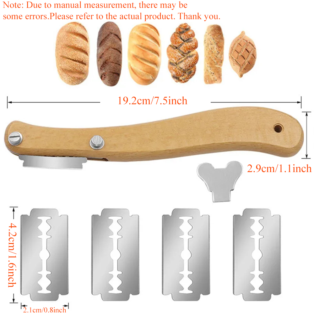 1 ชุด,เครื่องตัดขนมปังขนมปังฝร - Bread Lame Scoring บทวิจารณ์และราคา