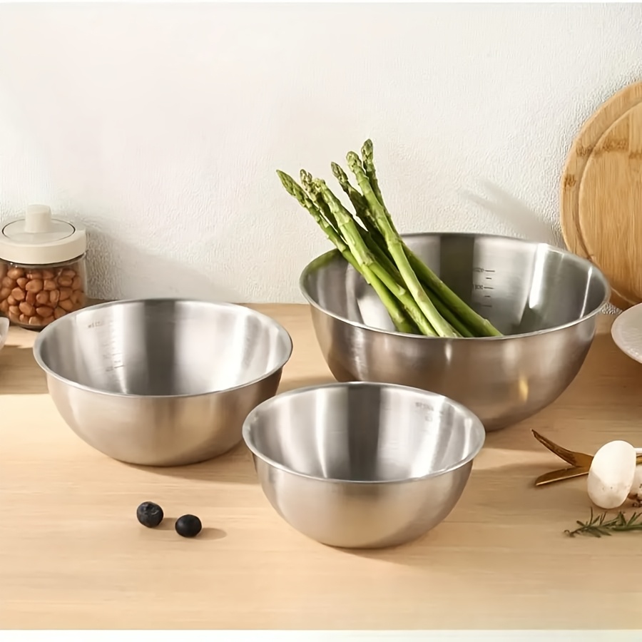 ชุดชามสลัดสแตนเลส 3 ชิ้น ชามผส - Kitchen Baking Set บทวิจารณ์และราคา