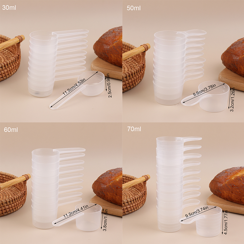 ช้อนตวงนมผงพลาสติกใส 10 ชิ้น ข - Baking Powder Kitchen บทวิจารณ์และราคา
