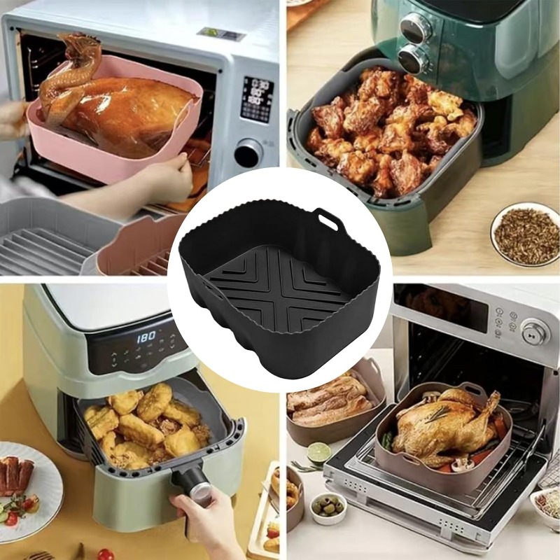 แผ่นรองซิลิโคนสำหรับหม้อทอดไร้ - Kitchen Baking Tray บทวิจารณ์และราคา